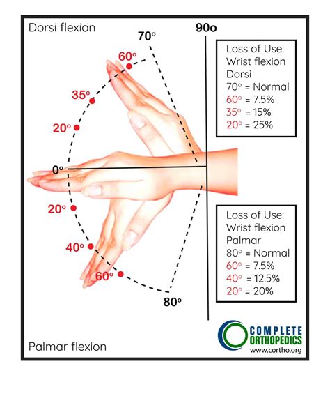 wrist rom norms|wrist range of motion chart.